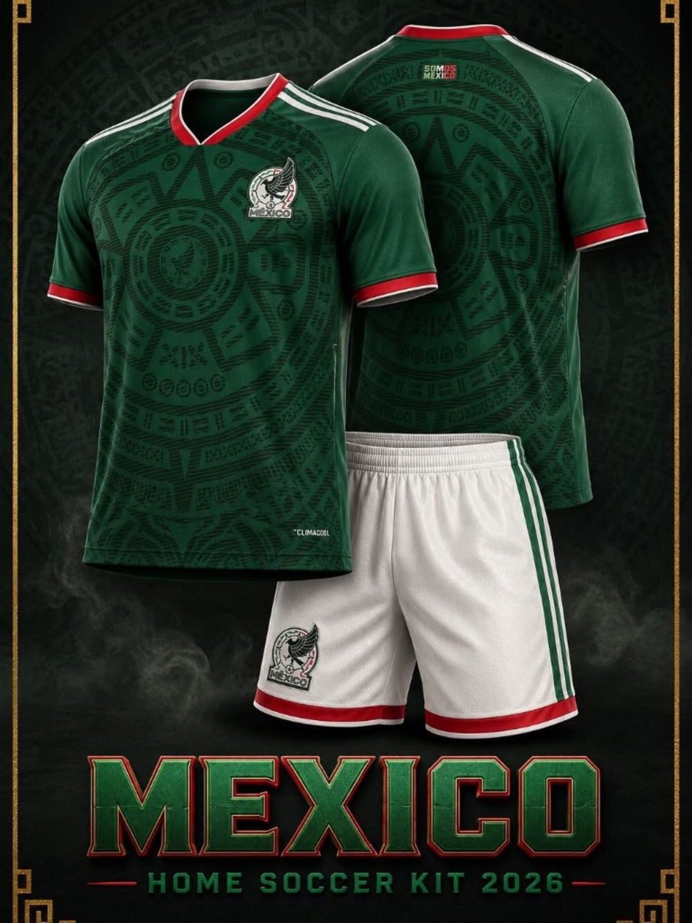 MEXICO HOME SOCCER KIT 2026 (JERSEY & SHORTS